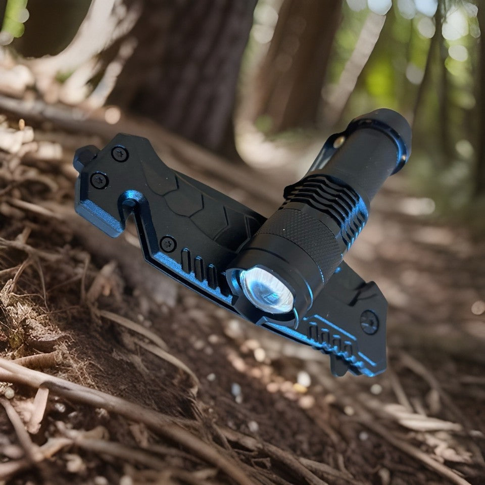 Survival Kit 12-teilig | Outdoor Notfall Set mit Messer & Taschenlampe